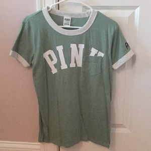 Mint Green Victoria’s Secret Pink T-shirt